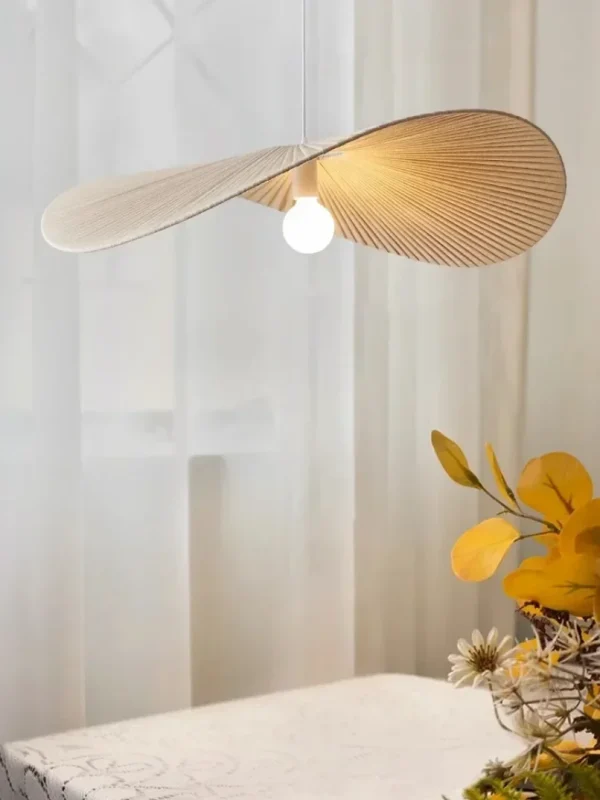 Minimalist Cream Style Cloth Pendant Lights for Living Room Kitchen Restaurant Bedroom Hanging Lamp Fabric Ceiling Chandeliers - Image 3