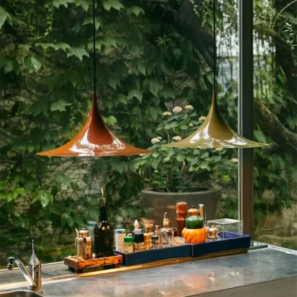Pendant Lamp Danish Lamp Modern Minimalist LED Chandelier Colorful Lamp Bar Metal Dining Hanging Light Room Decor - Image 2