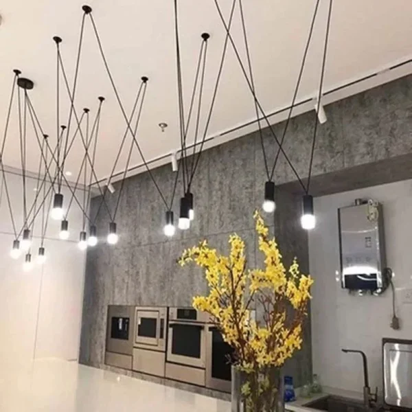 Match Unique Design Pendant Lamp Modern Simple Lights Decoration Geometric Light Vintage Mlinear Pendant Light For Kitchen Coffe - Image 5